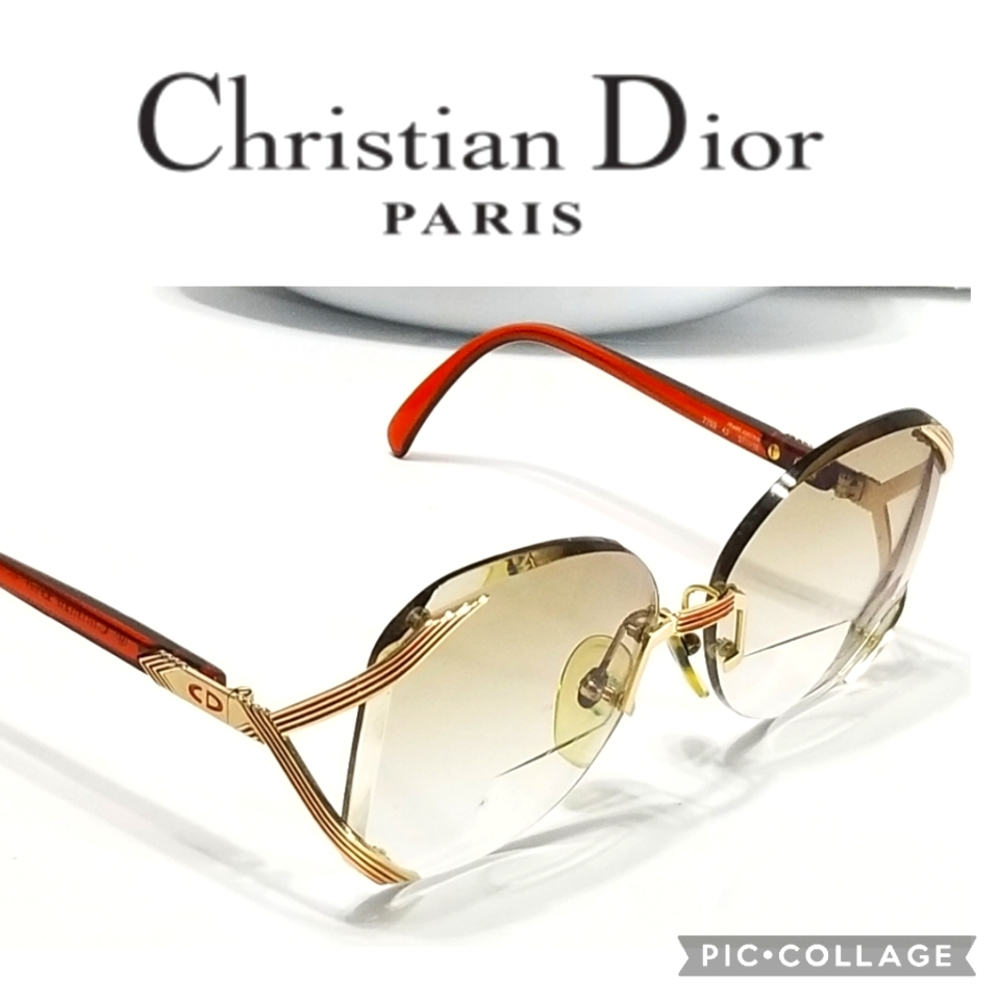 Vintage Christian Dior Large Rimless Eyeglasses Frames